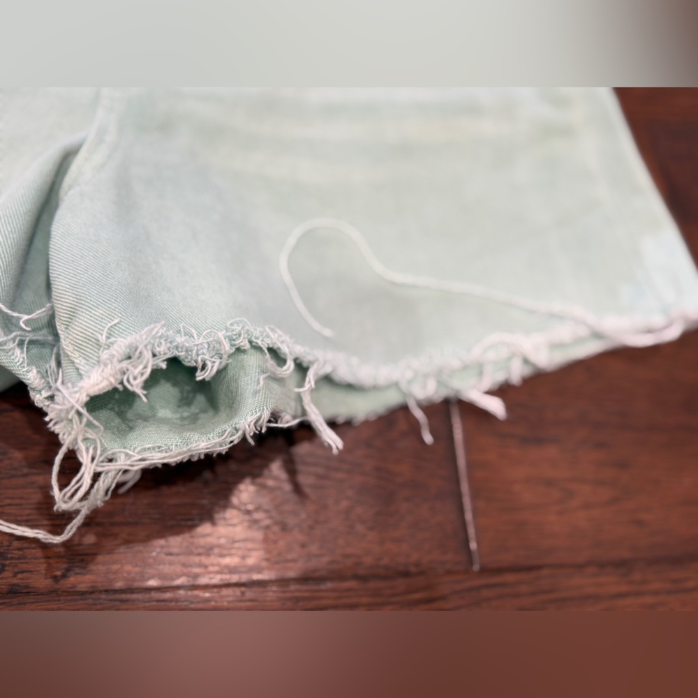 BDG A-Line Mint Denim Shorts - Picture 3 of 6
